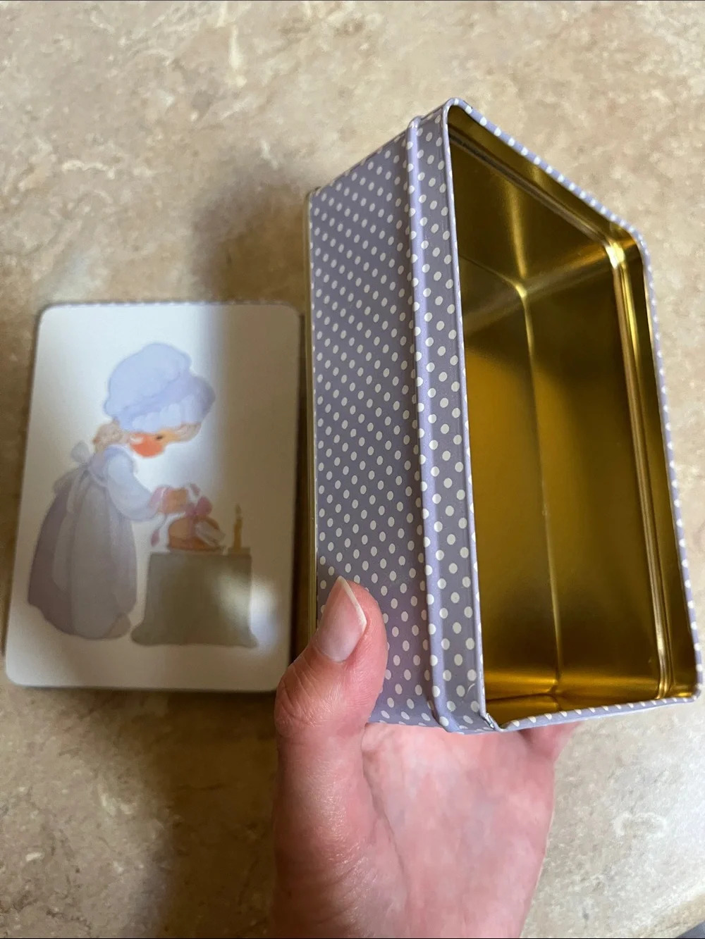 Enesco Gold Rectangular Trinket Tin with Logo To My Neighbor